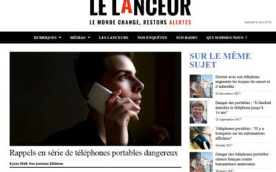 "Rappels en série de téléphones portables dangereux" par Le Lanceur