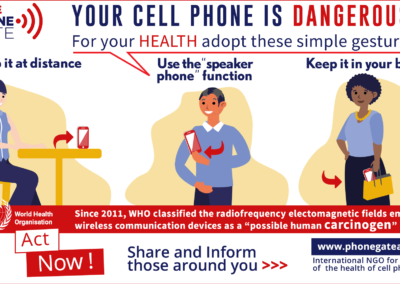 keep your mobile phone at a safe distance